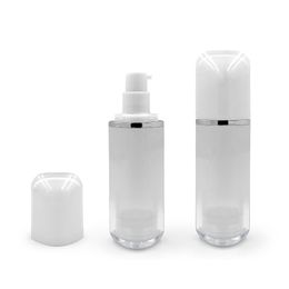 30ml Empty Refillable Serum Bottles Vacuum Pump Bottles AS Plastic Lotion Sub-Bottling With Cream Airless Bottle F3817