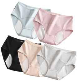 Women's Panties 5Pcs/Set Menstrual Period Women Cotton Leakproof Breathable Female Waterproof Menstruation High Waist UnderwearWomen's