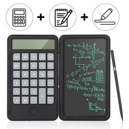 Calculators wholesale 65 Inch Portable Calculator LCD Screen Writing Tablet Folding Scientific Digital Drawing Pad With Stylus Pen 220510 x0908