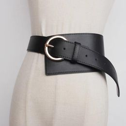 Belts Wide Belt Ladies Fashion Suit Waist Accessories Dress Sweater Cowhide Seal ChainBelts