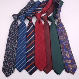 Bow Ties Sitonjwly 7.5cm Classic Men's Tie Jacquard Woven Cravatta For Man Bridegroom Business Necktie Shirt Corbatas Custom LOGOBow