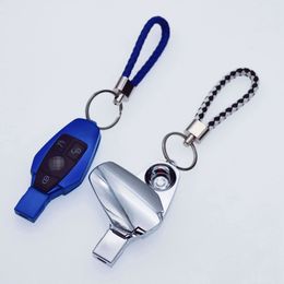 Latest Colourful Zinc Alloy Car Key Portable Removable Pipes Dry Herb Tobacco Hand Rope Smoking Innovative Design Hide Philtre Cigarette Holder DHL Free