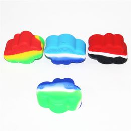 Bho Silicone Container box Cloud Shape Silicone Containers jar For Wax Food Grade silicon water pipe bong ash catcher