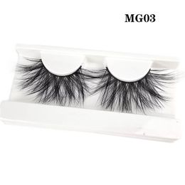 27mm Mink Hair Fluffy Eyelashes 5D Multi-Level Eyelash Wholesale One-Pair Package 3D False Eyelashes Natural Long Stereo