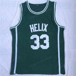 Nikivip Bill 33 Walton Helix High School Basketball Jersey Men's All Stitched Green Jerseys Size S-XXL Top Quality