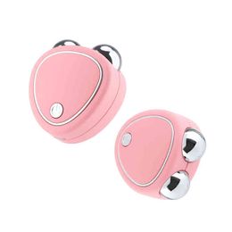 Facial Massager For Face Lifting Microcurrent Roller Device Massage Lift Machine 220512