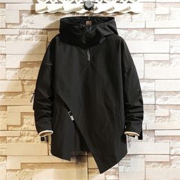 Men's Jacket Fashion Spring Autum Casual Streetwear Hoodie Jacket Harajuku Mens Jacket Pullover Mens Windbreaker Coat 5XL 6XL 220816