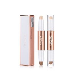 matte finish makeup Canada - Bronzers Double Head Contour Pen Waterproof-Matte Finish Highlighters Shadow Contouring Pencil Wholesale Make Up Tools