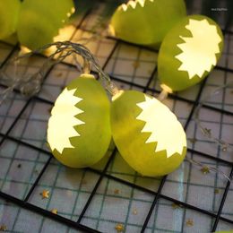 Strings LED Easter Party Cracked Egg String Lights 1.5m 10 Fairy Hanging Ornaments Holiday Garland Bedroom DecorationLED
