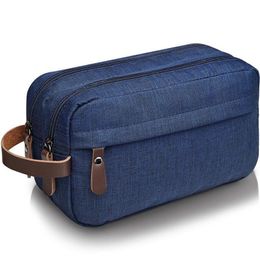 Travel Toiletry Bag for Men Hanging Dopp Kit Oxford Water Resistant Shaving Bag Pouch