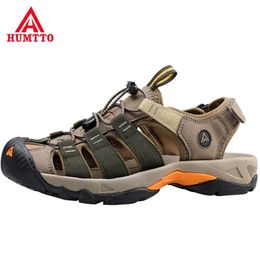 HUMTTO Summer Men Breathable Beach Sandals for Outdoor Water Mens Hiking Camping Fishing Shoes 220701