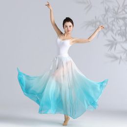 Stage Wear Chinese Ethnic Classical Modern Dance Clothing Flamenco Practise Clothes Elegant Performance Skirt For Girls