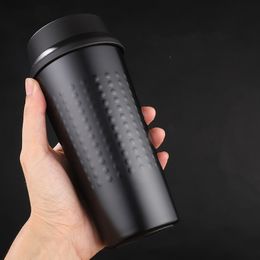 ZOOOBE Double Wall Stainless Steel 304 Thermos Bottle Vacuum Flask Travel Coffee Mug Insulated Thermocup for Car Water Y200106