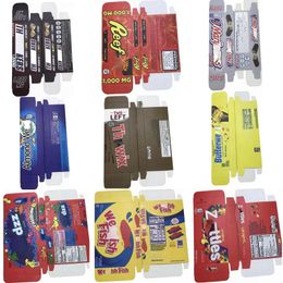 candy bars Canada - Empty 1000mg Chocolate boxes package THCWIX WEEDISH FISH milk chocolate cardboard gift Box orginal ZKITTLES REEFER'S Almond Butterweed candy bar edible packaging
