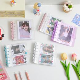 Notepads Milkjoy Glittery A7 Binder Pocard Holder Book DIY 2022 Agenda Planner Kpop 3inch 5inch Po Card Organzier Collect