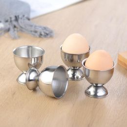 Egg Holder Stainless Steel Egges Cup Stand Tool Caviar Cups Breakfast Eggs Holders Banquet Egg Supplies Kitchen Accessories