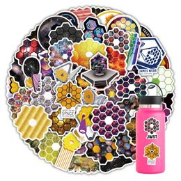 50Pcs Cartoon Space Telescope Stickers Stickers Non-Random For Car Bike Luggage Sticker Laptop Skateboard Motor Water Bottle Snowboard wall Decals Kids Gifts