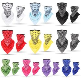 Bandanas Silk Sports Bandana Cycling Neck Tube Scarf Fishing Running