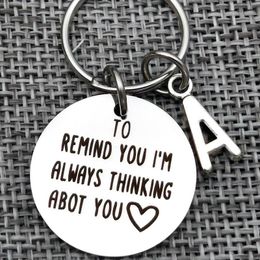 -Schlüsselanhänger, um Sie daran zu erinnern, dass ich immer an Schlüsselbund Valentines Geschenk Ehemann süßester Tag Geburtstagsgeschenk DIY CustomKeyChains Key