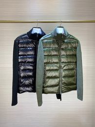 D bolso duplo zip malha jaqueta masculina frança marca de luxo casaco primavera e outono jaquetas tamanho M--XL