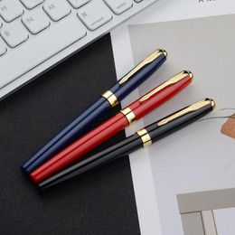 Gel Pens 1Pc High Quality Metal Signature Pen Orb Business Ballpoint Signing For Student Stationery Gift Office Supplies