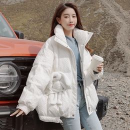 new winter warm jacket thick down cotton parka coat women casual loose large size Korean jacket ladies jacket L220730