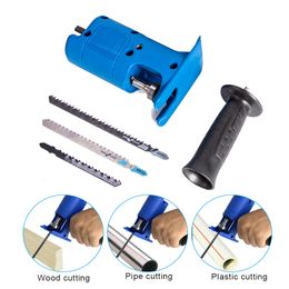 Household Electric Drill Modified Saw Electric Reciprocating Saw Sabre Power Drill to Jig Woodworking Metal Cutting Hand Tool