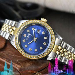 South Top Imported Diamonds Men Women Watch All Stainless Steel High-Strength Sapphire Glass Super Luminous Clock Quartz Movement Luxury Business Wristwatch