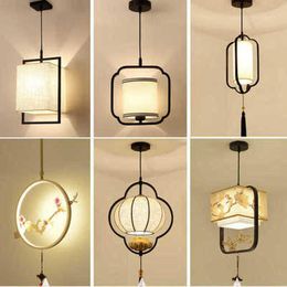 Pendant Lamps Chinese Chandelier Lighting Japanese Tea Hall Simple Modern Hanging Lamp Style Living Room Shop Light Fixtures LedPendant