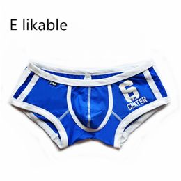 E Likeable Four Seasons letters printed cotton men's underwear comfortable breathable fashion sexy low-waist pants 220423