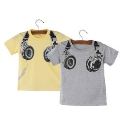 korean headphones NZ - Gift Sets Children's earphones short sleeved T-shirt Korean