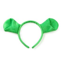 Party Decoration Halloween Hair Hoop Shrek Hairpin Ears Headband Head Circle Costume B0823