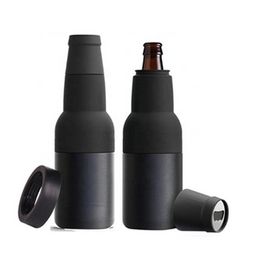 Beer Bottle Can Cooler Mugs Tumblers Vacuum Insulated Double Walled Stainless Steel Wine Bottles Cooler with Opener sxmy4