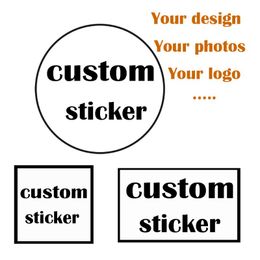 Gift Wrap Custom Stickers/Wedding Stickers Printed LOGO Transparent Clear Adhesive Round Label Tags Party Decorations PaperGift