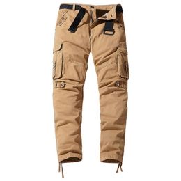 Men's Pants Spring Overalls Cotton Male Trousers Casual Outdoor Multi Pockets Cargo Trekking Traveling Military Men's PantsMen's