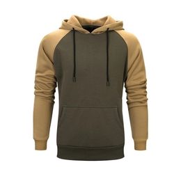 Pullover Hoodies Sweatshirt Men Autumn Winter Hooded Streetwear Hoody Man Military Patchwork Hoodie Tracksuit Sportwear 201130