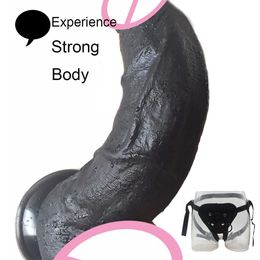 Huge Silicone Dildo Realistic Black Penis For Woman Couple Strapon With Suction Cup Female Masturbation sexy Toy Shop