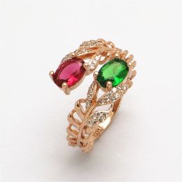 Multicolor Crystal Ring For Women Wedding Rings Female Gem Stone Ring Fashion Jewelry