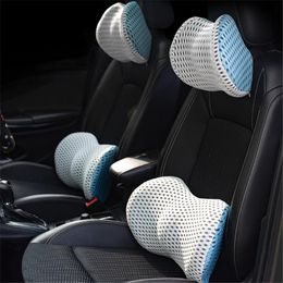 Cushion/Decorative Pillow Memory Foam Car Seat Neck Headrest Back Support Breathable Backrest Lumbar Cushion Head Protect Comfort PillowCush