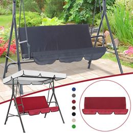 Outdoor Swing Chair Cover 3 Seater Swing Cushion Waterproof Patio Swing Dust Covers Waterproof Seat Cover 0624
