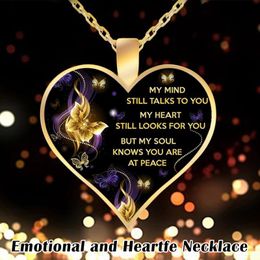 Pendant Necklaces Wholesale Emotional And Heartfelt Necklace With Mind Heart Soul Inscription My Still Talks To You AIC88Pendant