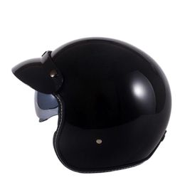 Motorcycle Helmets Electric Bicycle Helmet Open Face Dark Lens Men Women Scooter Motorbike Moto Bike XS Size