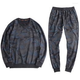 Men's Tracksuits Rlyaeiz Oversized 9XL Casual Sporting Suits Men 2022 Spring Set Tracksuit Camouflage Hoodies Pants Sets Male Sweat Suit