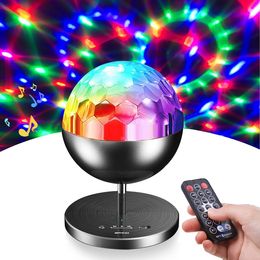 Colourful LED Effect Stage Light Wireless Crystal Magic Ball Light Party Disco Holiday Lamp