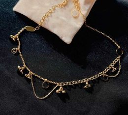 Braccialetto di collana a catena d'oro di moda per gli amanti del regalo di fidanzamento di nozze delle donne gioielli regalo con scatola NRJ