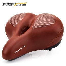 Wide MTB Mountain Bike Saddle Soft Thickened Comfortable Saddle Seat Electric Bike Saddle Spring Shock Absorption Cushion