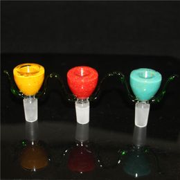 Hookah Smoking Bowl piece accessories 14mm adaptor glass bowls joint for beaker bong glass water pipe bongs