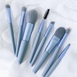 8 mini makeup brush set ins eye shadow brush foundation blush refresh hand soft hair portable makeup brush mini