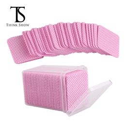 200pcs Cotton Pads Eyelash Grafting Glue Remover Lint-free Cotton Wipes Glue Bottle Mouth Cleaning Tool Nail Polish Remover Wipe