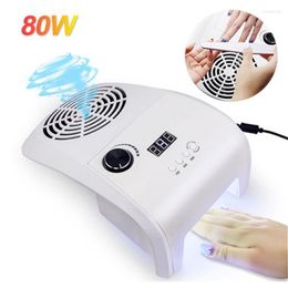 Nail Art Equipment Dust Vacuum Cleaner For Manicure Machine 2 In 1 UV Led Lamp Collector Extractor Fan Prud22